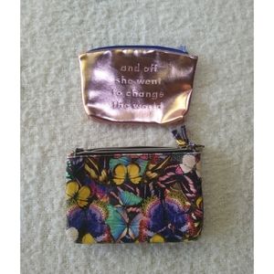 2 makeup bags